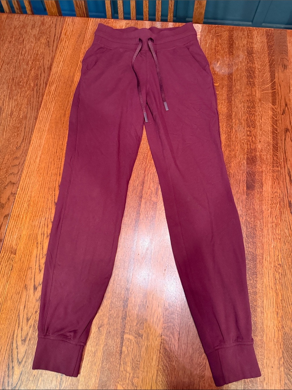 lululemon athletica Men's Burgundy Drawstring Joggers